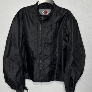 Joe Rocket Black Motorcycle Jacket with Front Zip Liner Large